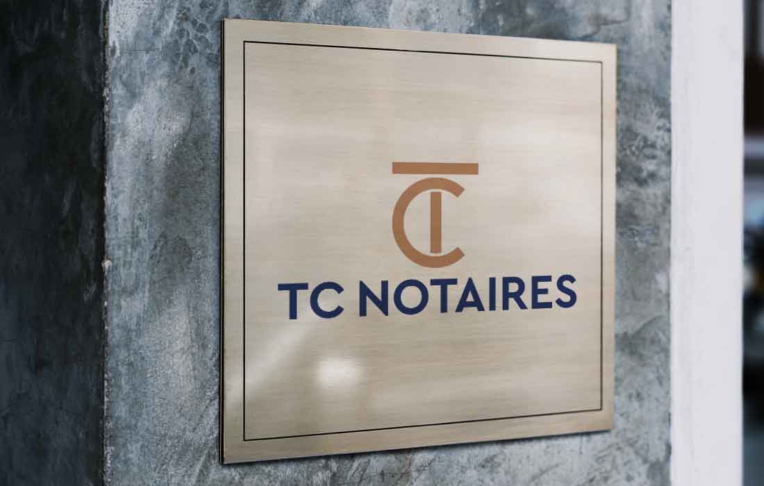 Plaque TC Notaires