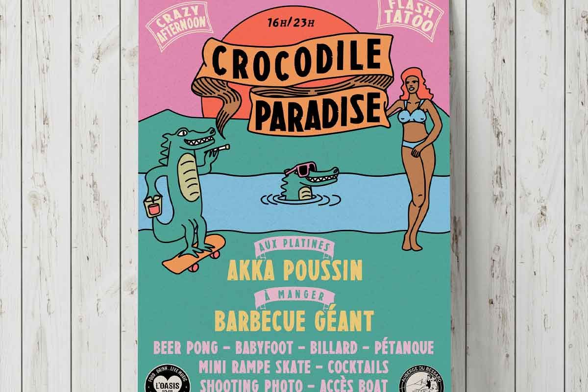 Affiche Crocodile Paradise